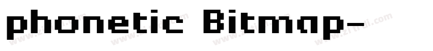 phonetic Bitmap字体转换
